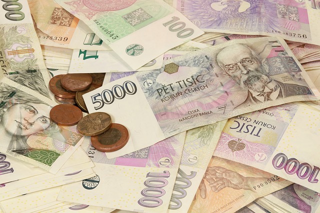 české koruny peníze